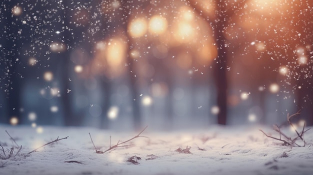 Bokeh-Winter-Hintergrund