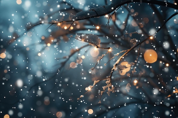 Bokeh-Winter-Hintergrund