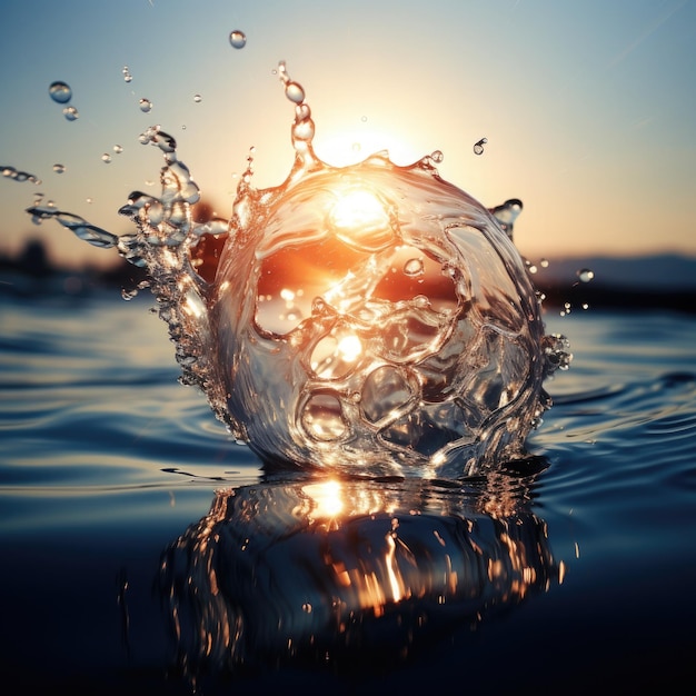 Foto bola de agua