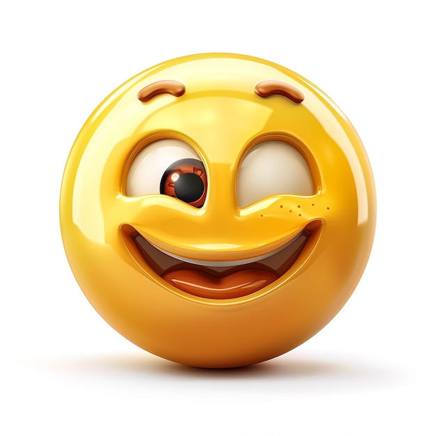 Una bola amarilla con una carita sonriente