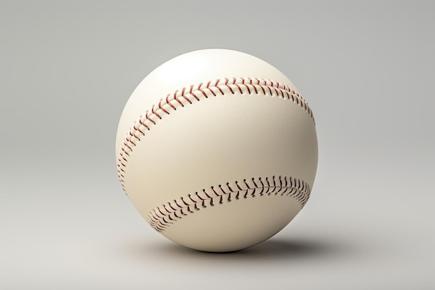 Bola de béisbol blanca aislada en blanco