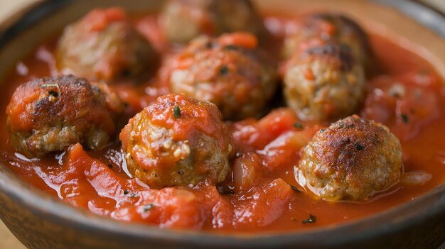 Bola de carne en salsa de tomate