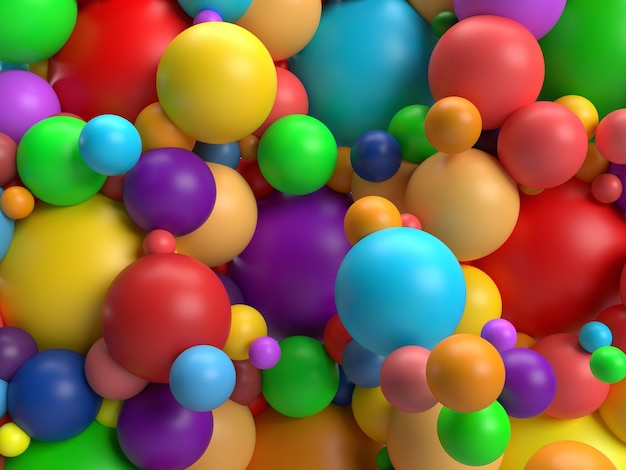 Bola círculo vermelho azul verde amarelo rosa laranja roxo violeta colorido arco-íris vazio fundo papel de parede decoração ornamento liberdade lgbtq orgulho gay orgulhoso sexo lésbica gênero direito humano3d render