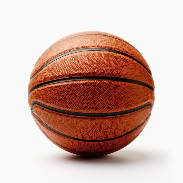 Foto bola de basquetebol isolada em fundo branco