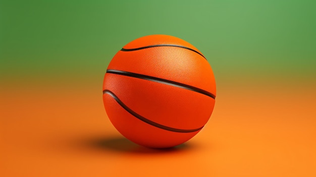 Bola de basquetebol laranja brilhante esportes profissionais