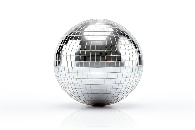 bola de discoteca isolada em branco