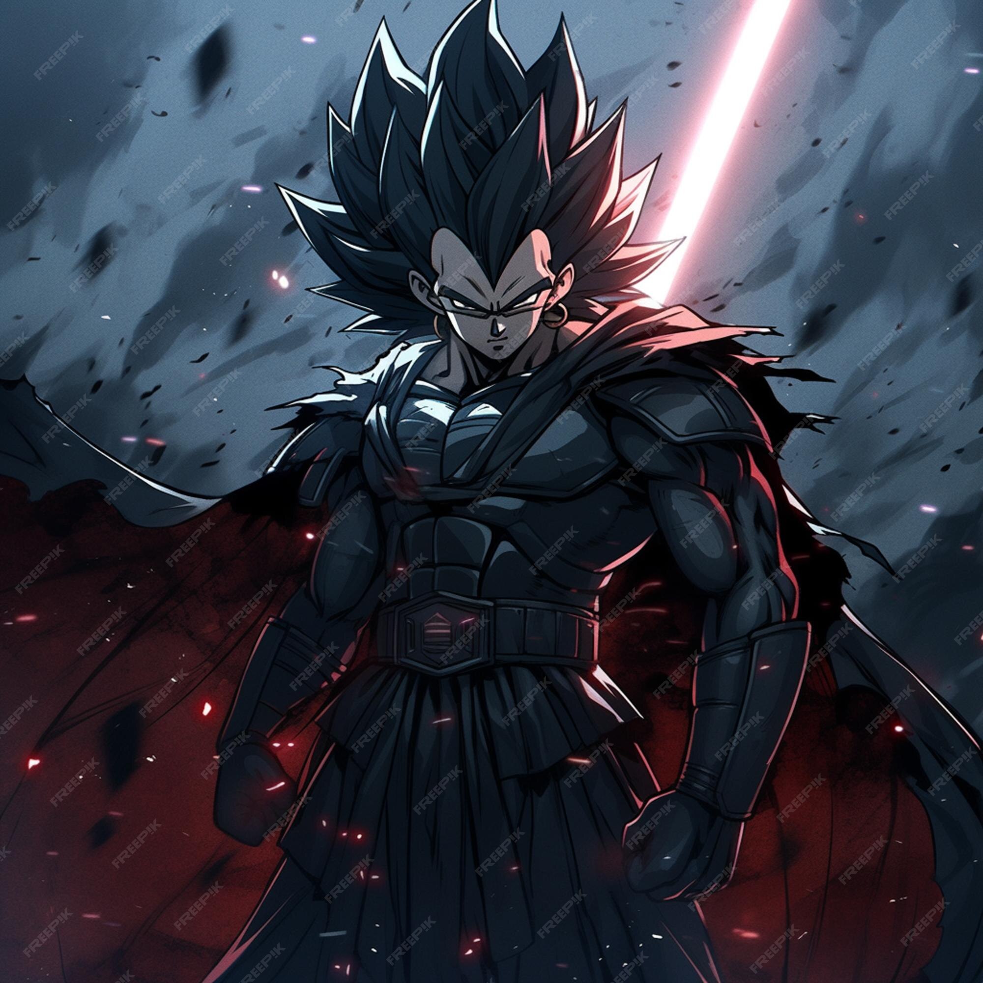Goku Black de Perfil, black Son Goku standing transparent