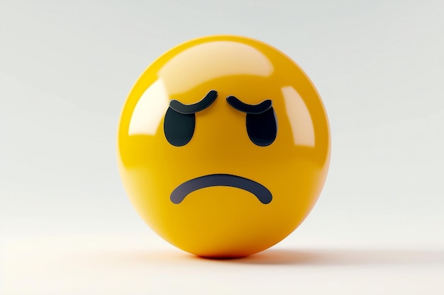 Bola de emoji triste