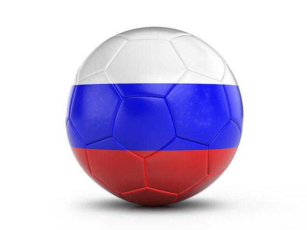 Bola de futebol bandeira da Rússia