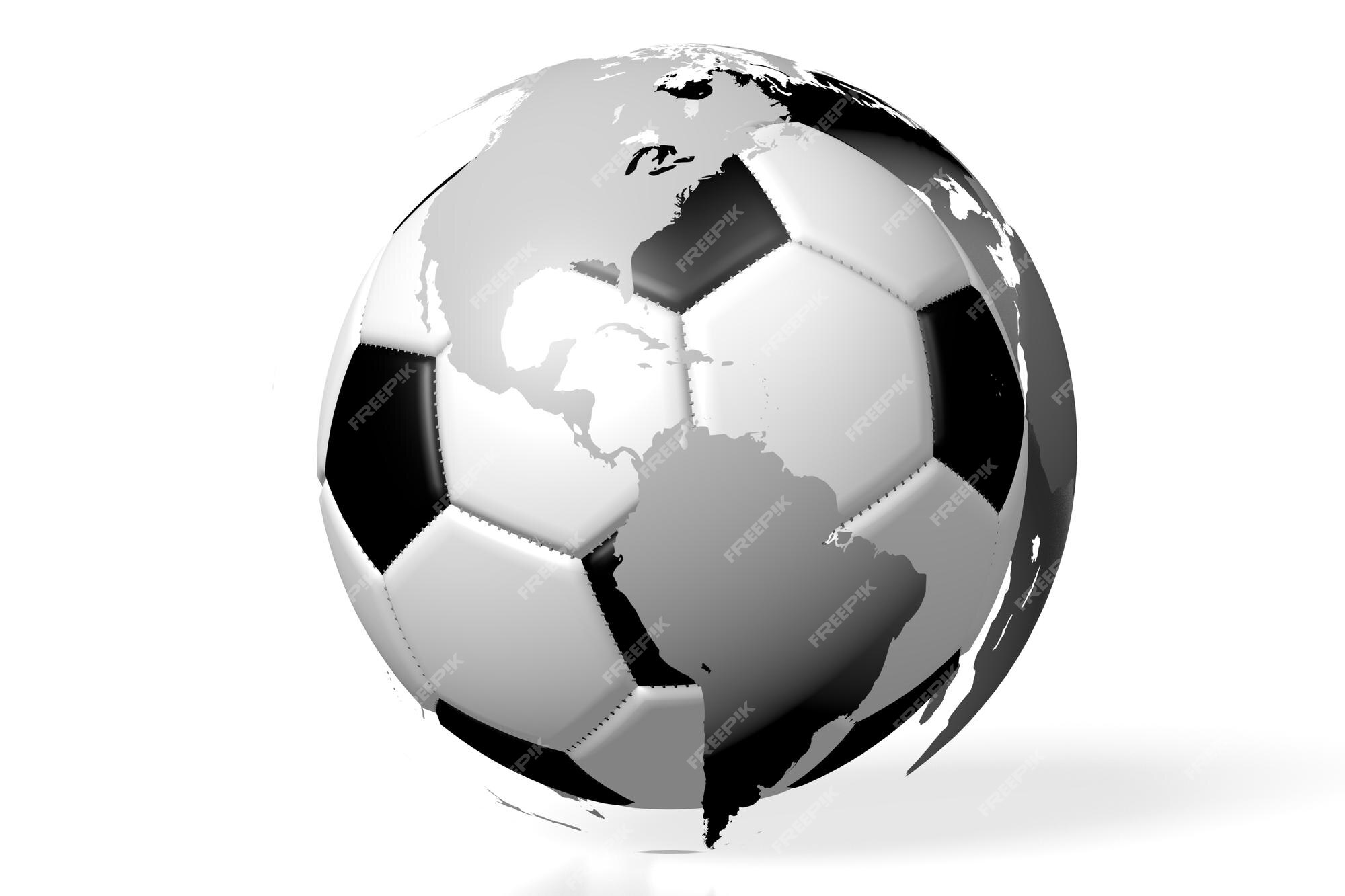 mapa-múndi de bola de futebol no fundo da tv 4607888 Vetor no Vecteezy