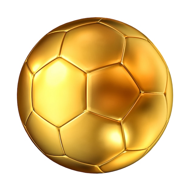 Bola de futebol de ouro