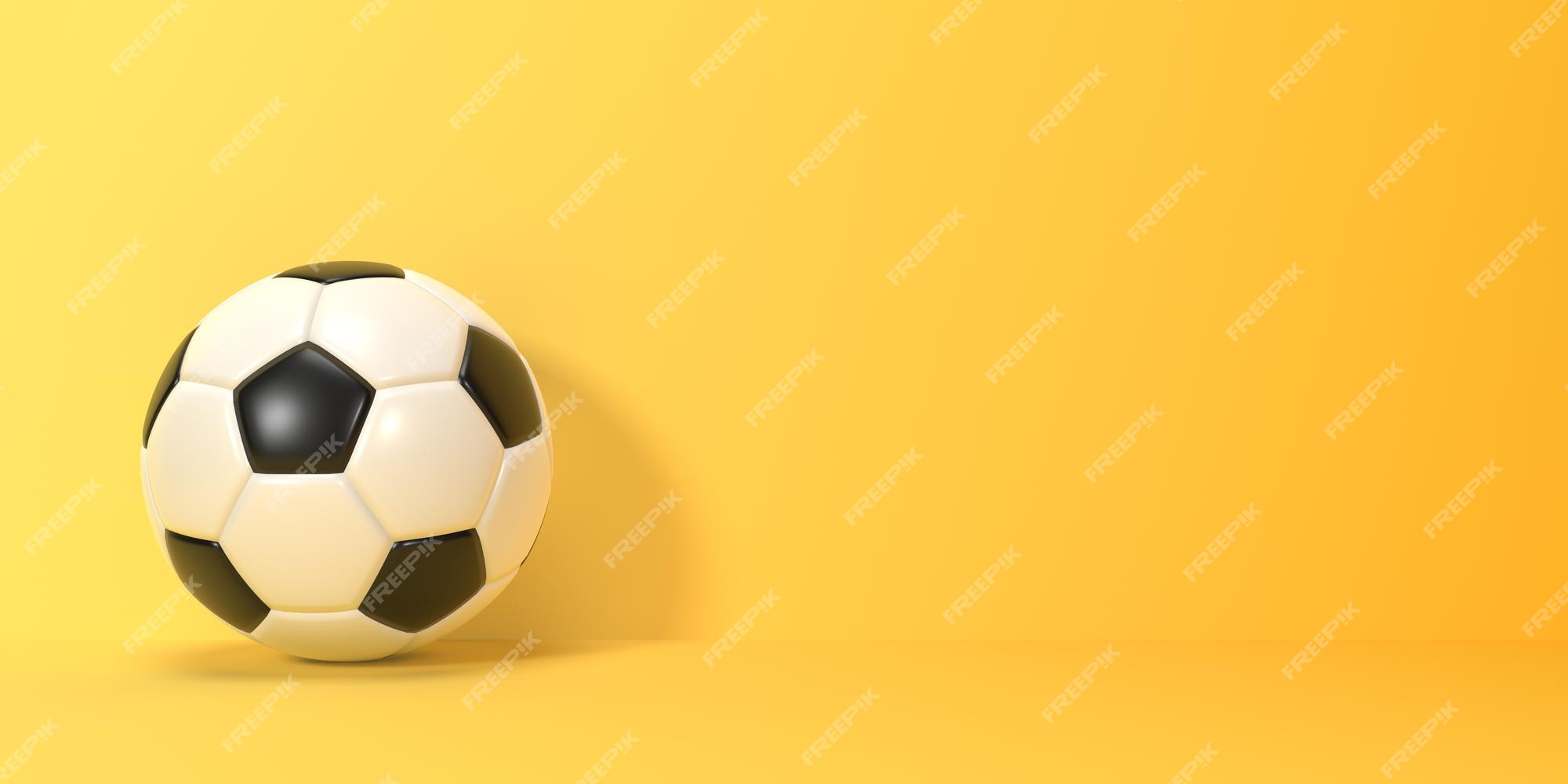 conceito de futebol online com celular 3D e futebol em fundo amarelo  2135707 Vetor no Vecteezy