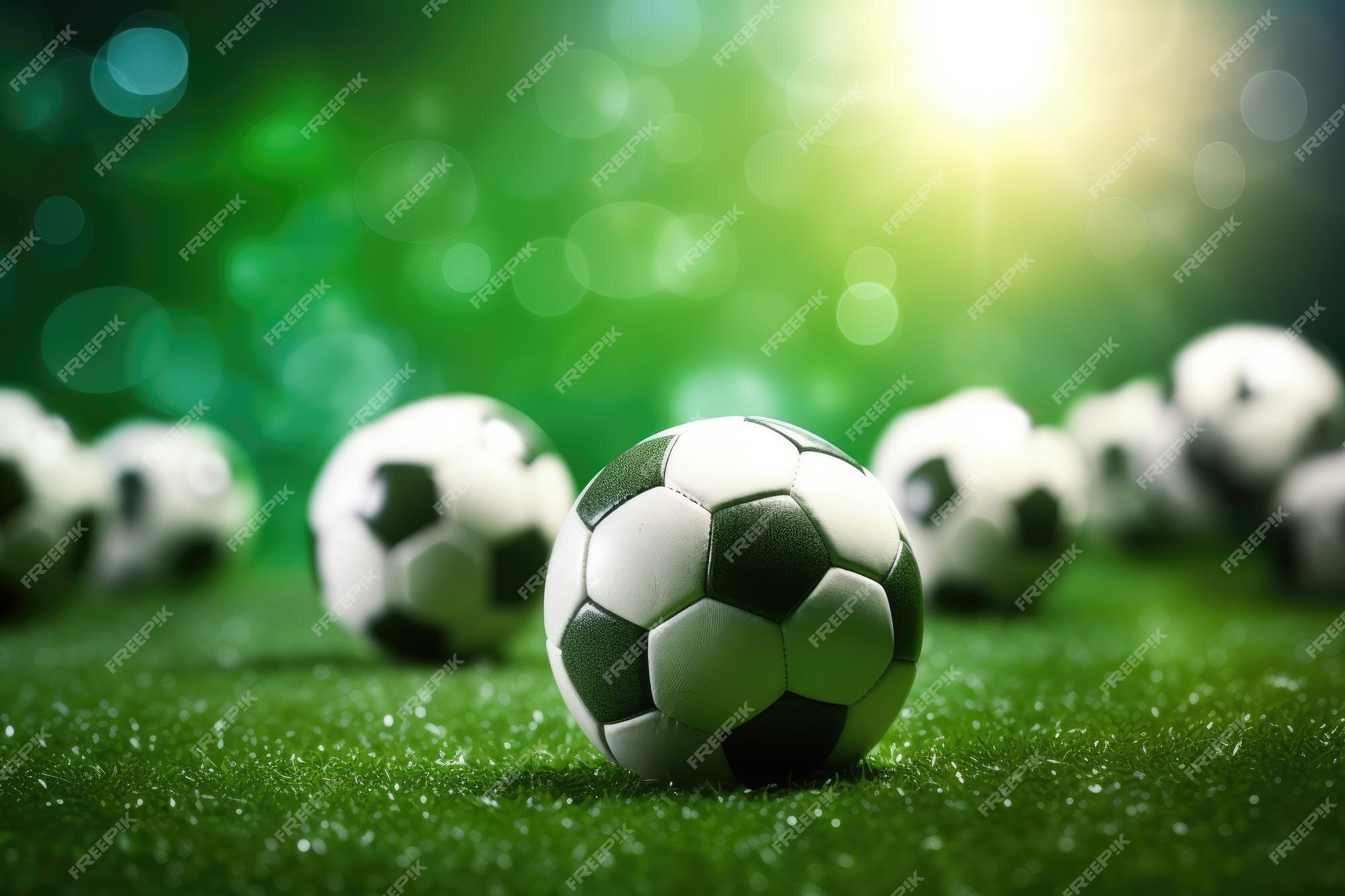 ai generativo futebol bola em a verde Relva e objetivo internet dentro  futebol estádio 26401604 Foto de stock no Vecteezy