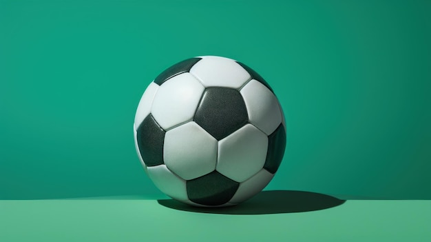 Bola de futebol na rede de futebol