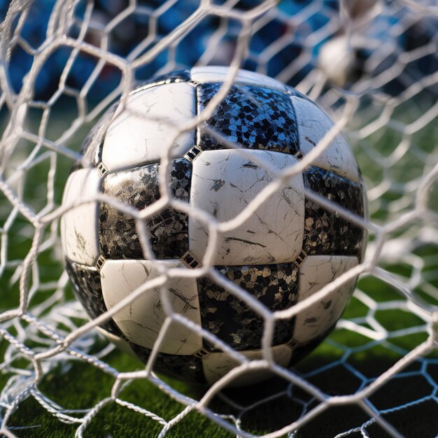 Foto bola de futebol no campo