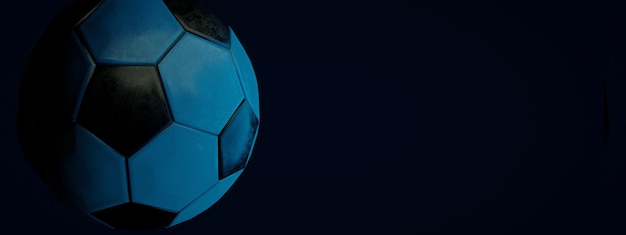 Foto bola de futebol panorâmica