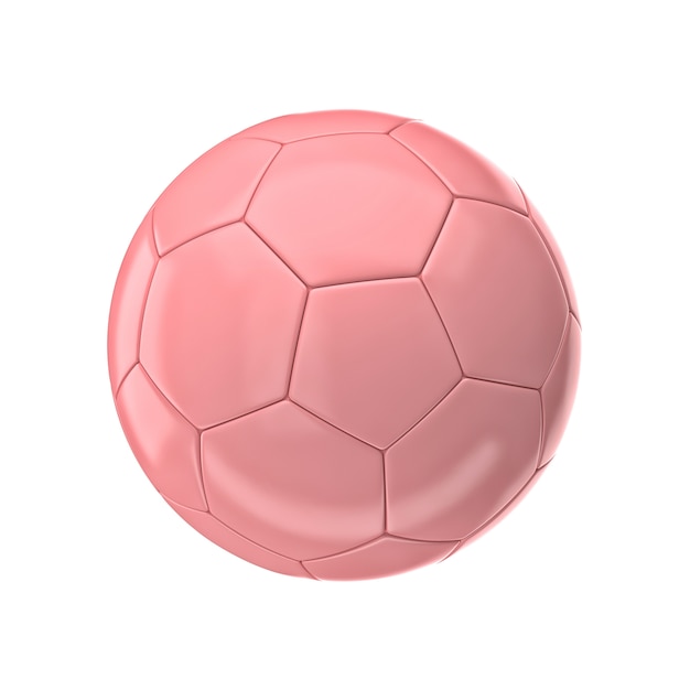 Bola de futebol rosa