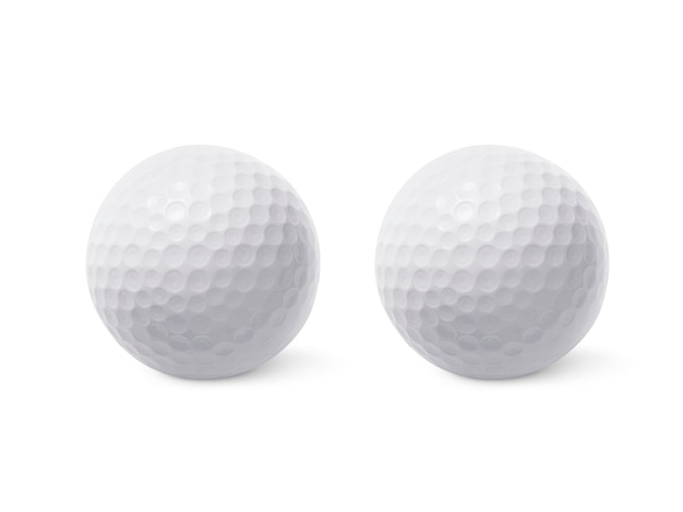 Bola de golfe isolada em fundo branco