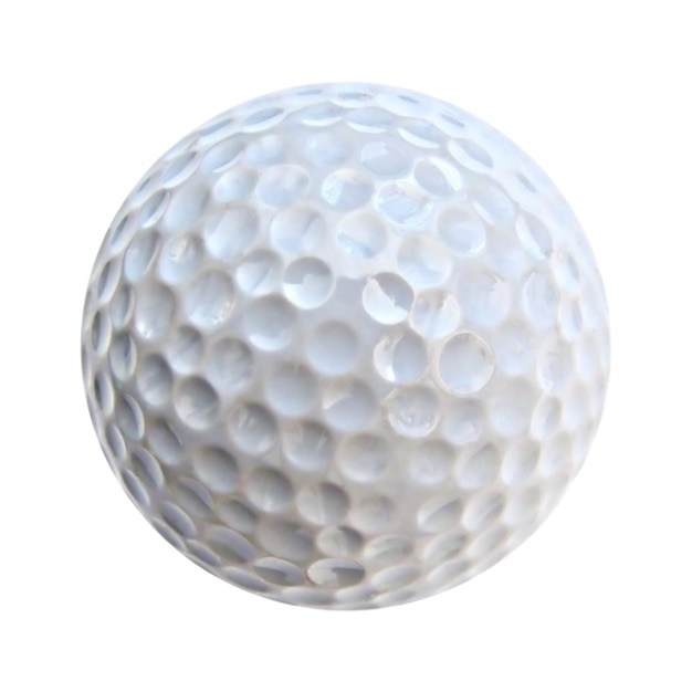 Bola de golfe isolada em fundo branco