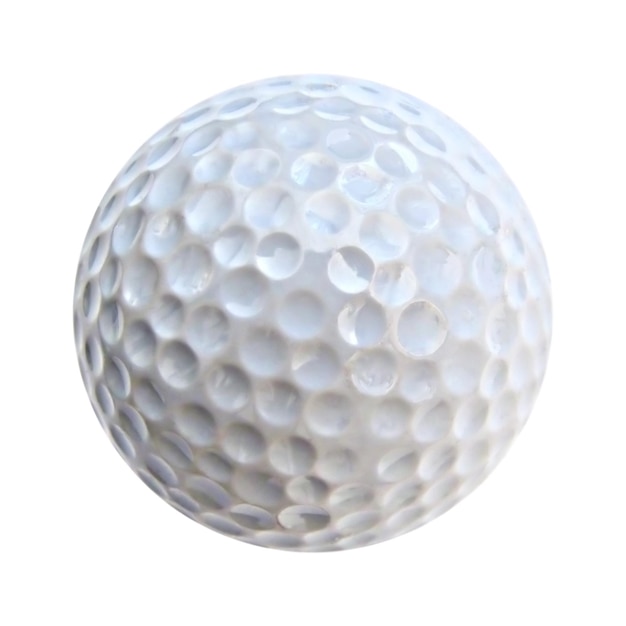 Foto bola de golfe isolada em fundo branco