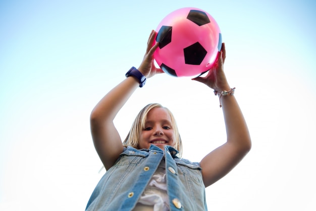 Foto bola de jogo da criança