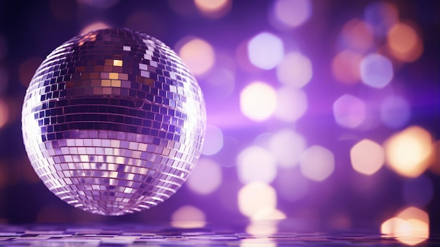 Bola de discoteca con rayos brillantes