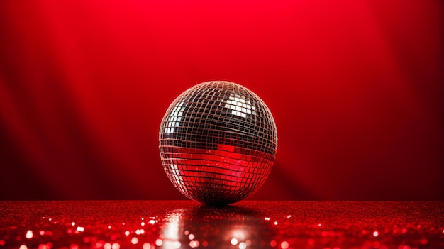 Bola de discoteca con rayos brillantes