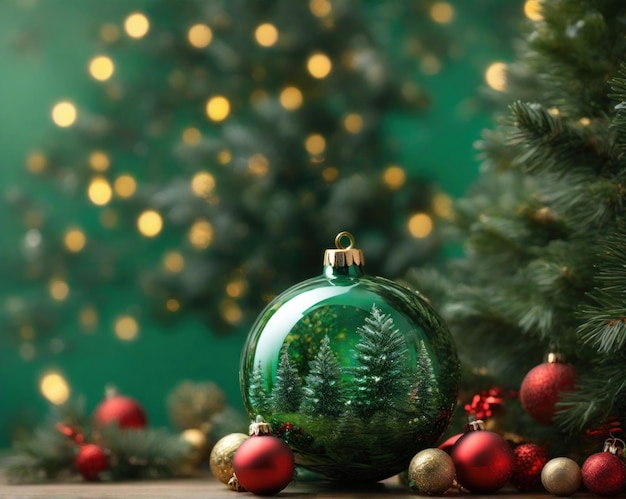 Bola de fantasía para el árbol de Navidad Decoraciones para el árbol del Año Nuevo