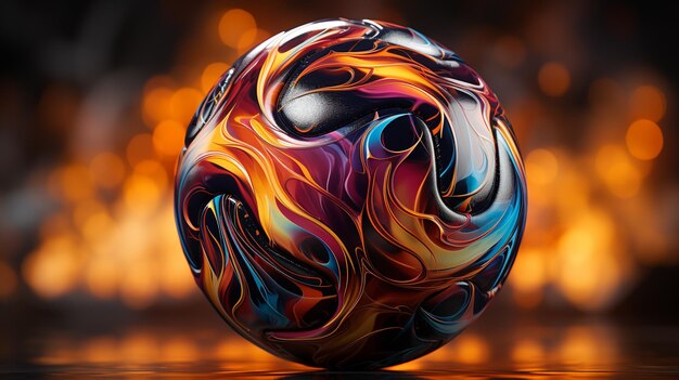 bola de fútbol en fuego HD 8K papel tapiz Imagen fotográfica de stock