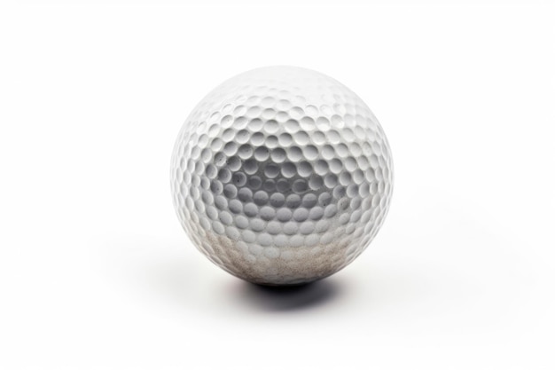 Foto bola de golf aislada sobre un fondo blanco generativo ai