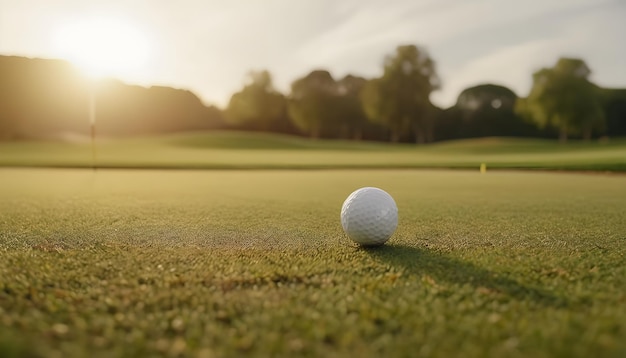 Foto bola de golf en el campo