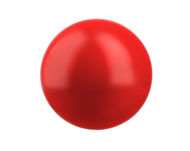 bola de goma infantil aislada sobre un fondo blanco