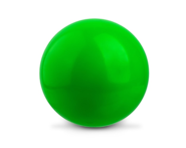 bola de goma infantil aislada sobre un fondo blanco
