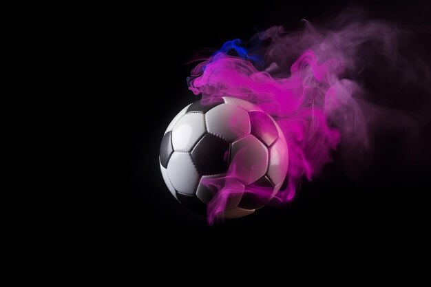 Bola de humo de fútbol Generar Ai