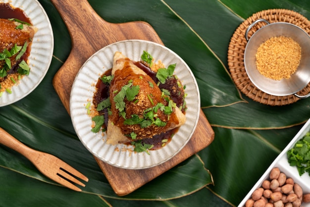 Bola de masa de arroz vegetariana zongzi vegetal para la comida del Festival del Bote del Dragón de Duanwu