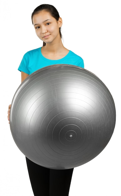 Bola mulher e exercício