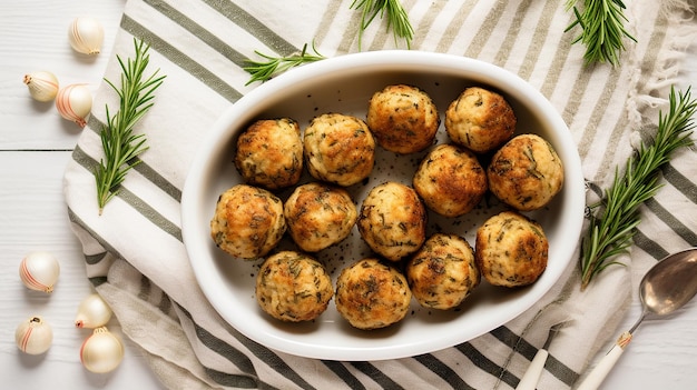 Bola de relleno sabrosa