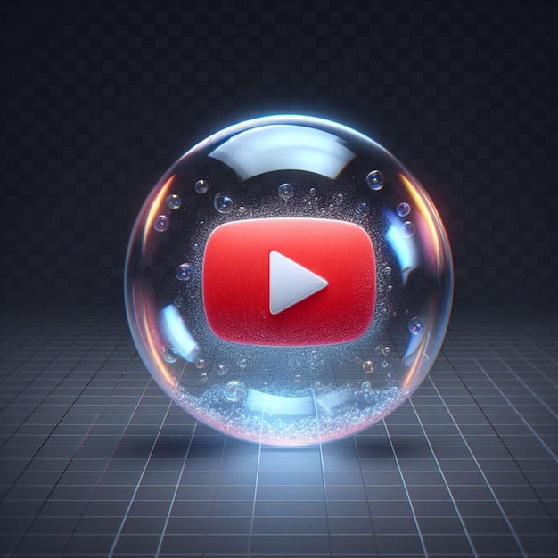una bola de vidrio con un videojuego en ella