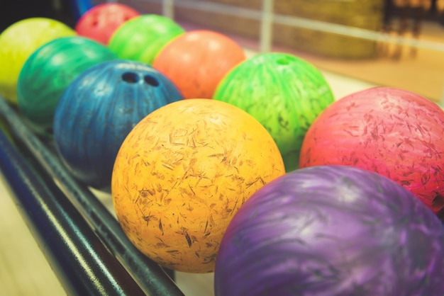 Bolas de bolos de colores