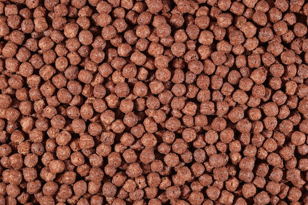 Bolas de cereal de chocolate