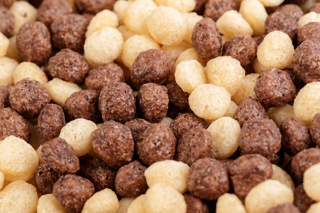 Bolas de cereales para el desayuno.