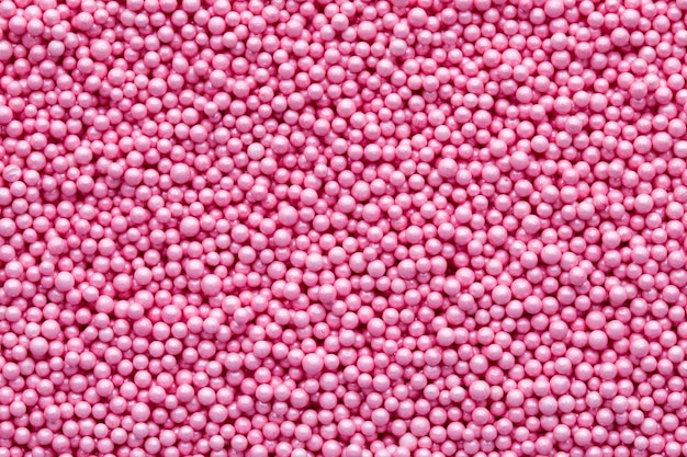 Foto bolas de açúcar doces multicoloridas. padrão de bola pequena.