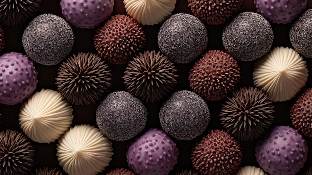 Bolas de doces de chocolate AI generativas fecham o tradicional brigadeiro brasileiro