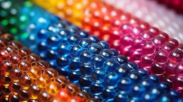 Foto bolas de plástico multicoloridas