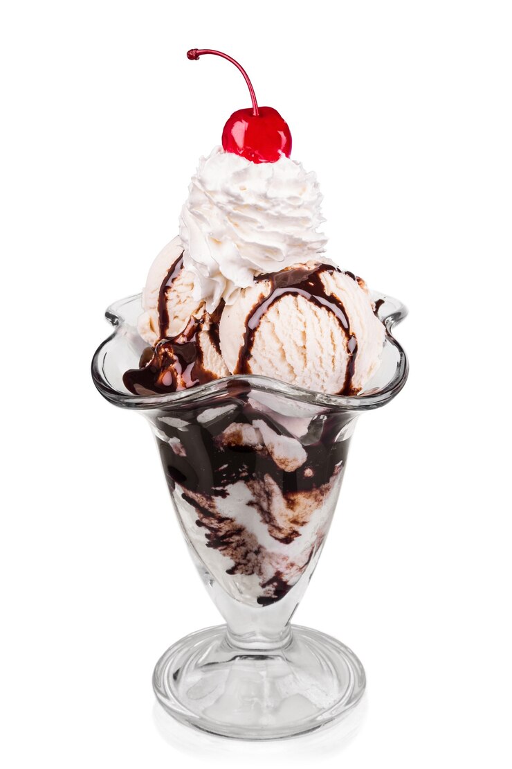 Foto bolas de sorvete deliciosas, sobremesa de verão