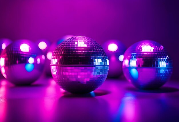 Las bolas de discoteca en textura de polvo