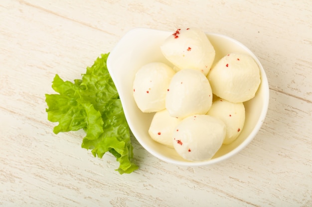 Bolas de mozzarella