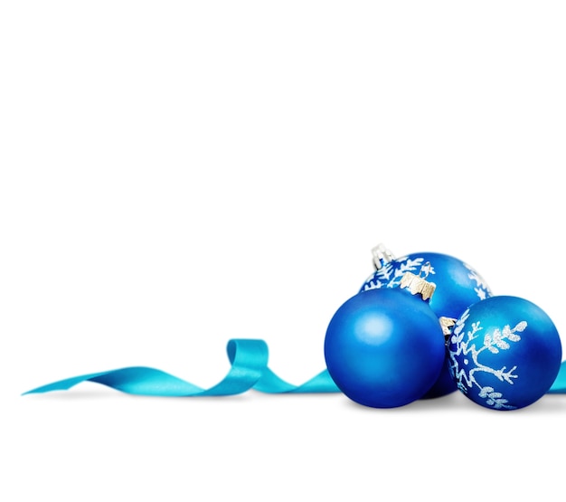 Bolas de Navidad azules