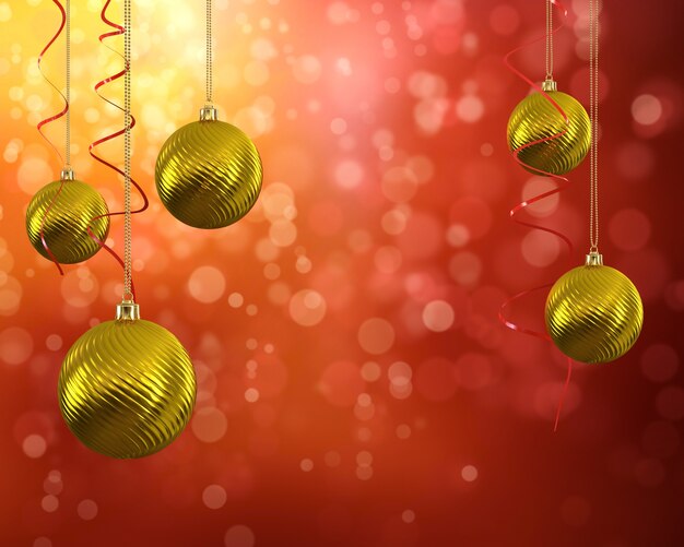 Las bolas de Navidad.