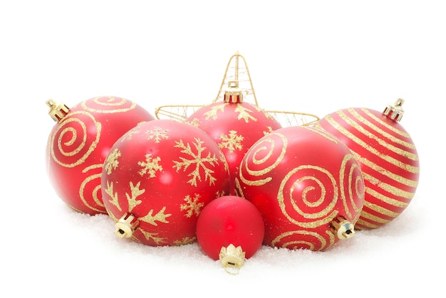 Las bolas de Navidad.